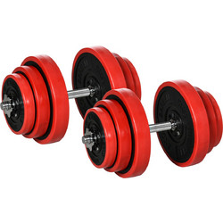 HOMCOM A91-239V00RD Ρυθμιζόμενοι Αλτήρες 40kg