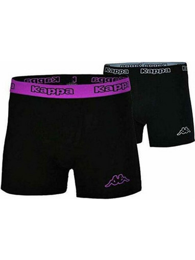 Kappa Ανδρικά Μποξεράκια Σετ 2Pack Μαύρα 304JB30-955