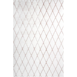 Kayoom Oslo Χαλί Ορθογώνιο Shaggy 160x230cm 6688 White Pink