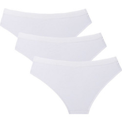 FMS Βαμβακερά Γυναικεία Slip Λευκά 3Pack F7020