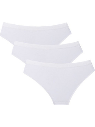 FMS Βαμβακερά Γυναικεία Slip Λευκά 3Pack F7020