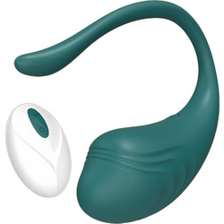 Crushious Tamago Vibrating Egg Δονητής Egg για Ζευγάρια με Τηλεχειριστήριο 9cm Πράσινος