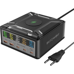 Blitzwolf BW-S28 Βάση Φόρτισης με 2 Θύρες USB-A & 3 Θύρες USB-C 260W Quick Charge 4.0+ & Power Delivery