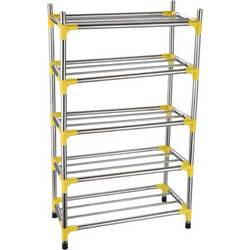 Tradesor Παπουτσοθήκη Μεταλλική Ασημί M60xΠ25xΥ90cm 5202491522251