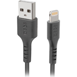 SBS USB-A to Lightning Cable 1m Black TECABLEUSBIP589K