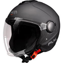 Pilot Helmets Fly Matt Black Κράνος Μηχανής Jet 1300gr