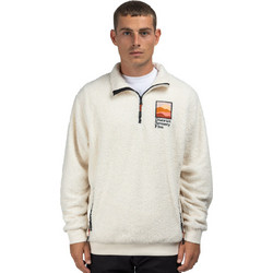 District75 Ανδρικό Φούτερ Fleece με Τσέπες Εκρού 224MLS-163-092