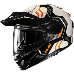 HJC i80 Velly Black Beige Orange Κράνος Μηχανής Flip-Up 1600gr