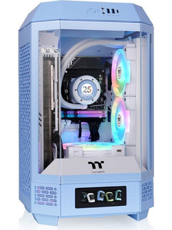 Thermaltake The Tower 250 Hydrangea Blue Mini Tower Κουτί Υπολογιστή με Πλαϊνό Παράθυρο