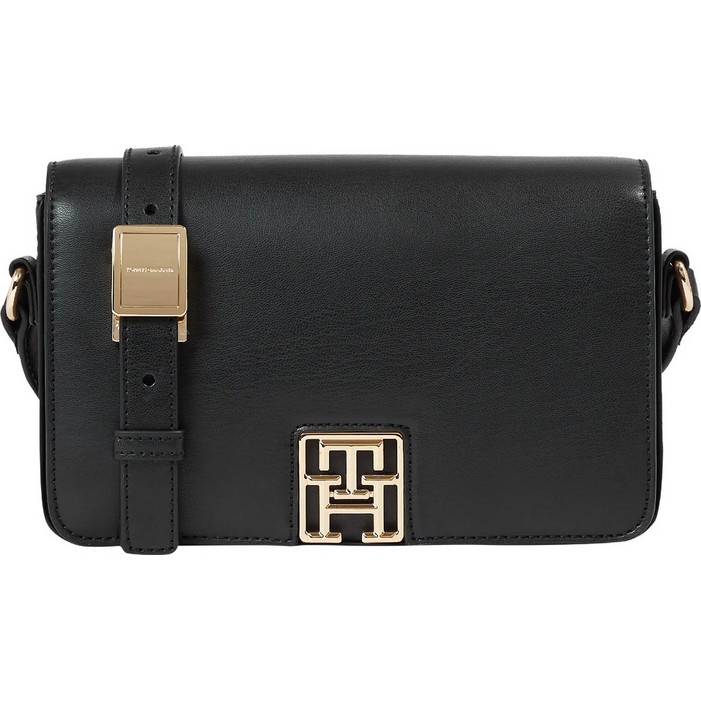 tomi Tommy Hilfiger Γυναικείο Τσαντάκι Χιαστί από Δερματίνη Μαύρο