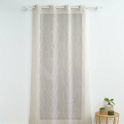 Kipper Κουρτίνα Παραθύρου με Τρουκς 140x280 Galactee Taupe
