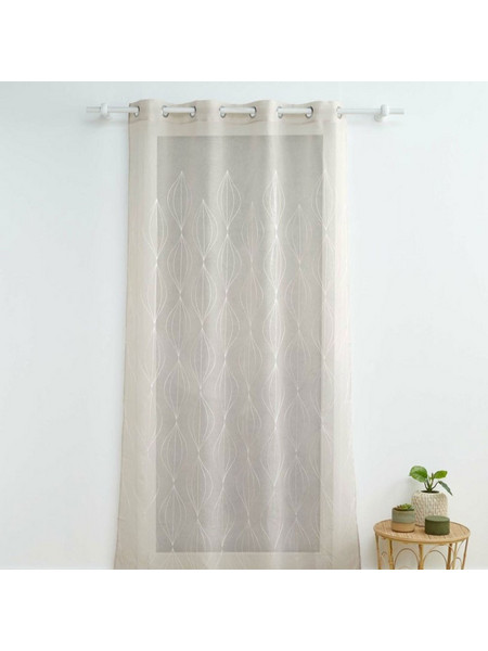 Kipper Κουρτίνα Παραθύρου με Τρουκς 140x280 Galactee Taupe