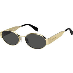 Marc Jacobs MARC806S RHLIR Γυναικεία Γυαλιά Ηλίου Στρογγυλά Μεταλλικά Χρυσά με Μαύρο Φακό