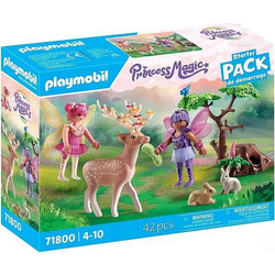 Playmobil Princess Magic Starter Pack Νεράιδες με Ζωάκια του Δάσους για 4-10 Ετών 71800