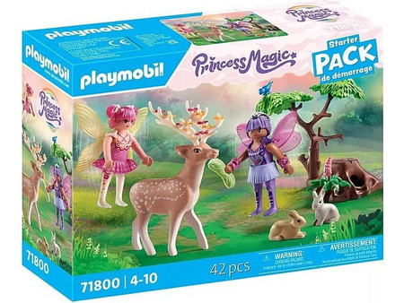 Playmobil Princess Magic Starter Pack Νεράιδες με Ζωάκια του Δάσους για 4-10 Ετών 71800