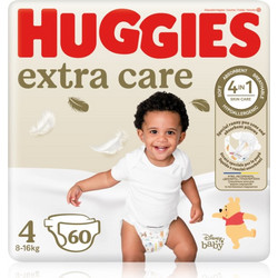 Huggies Extra Care Πάνες No4 8-16 kg 60τμχ