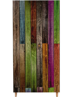 Hanah Home Δίφυλλη Ντουλάπα Ρούχων Stil Πολύχρωμη 90x52x192cm 863SPH4204