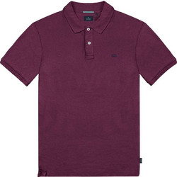 Double Ανδρική Μπλούζα Polo Κοντομάνικη Μωβ PS-3032