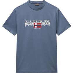 Napapijri Aylmer Ανδρικό Αθλητικό T-Shirt Πετρόλ NP0A4HTO-G1Y