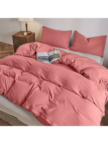 Lino Home Σεντόνι Υπέρδιπλο Βαμβακερό με Λάστιχο 160x200+32 Moderna Coral