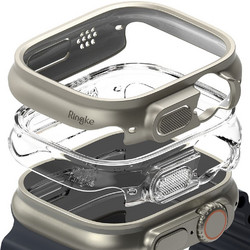 Ringke Slim 2-pack Πλαστική Θήκη για Apple Watch Ultra 49mm Διαφανής Γκρι