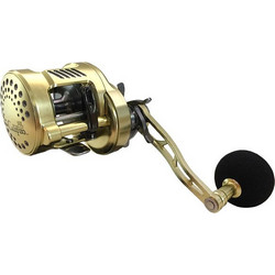 Next Calipzo 50RX Gold/Gunmoke Μηχανισμός Ψαρέματος για Μολύβι Φύλακας / Tai Rubber / Slow Jigging για Αριστερόχειρες