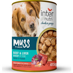 Internutri Muss Premium with Beef & Liver Chunks in Gravy 415gr