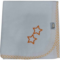 Figlio Bino Stars Πάνα Αγκαλιάς Φανελένια Πορτοκαλί 80x80cm 35-01