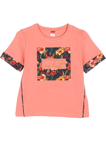 Joyce Παιδικό T-Shirt Κοντομάνικο Κοραλί 2513513