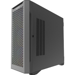 Aqirys Aquilla Black Midi Tower Κουτί Υπολογιστή RGB με Πλαϊνό Παράθυρο