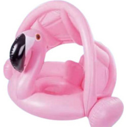 Βρεφικό Σωσίβιο Swimtrainer 85cm με Σκίαστρο Ροζ 150717