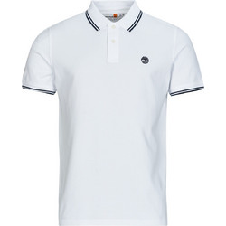Timberland Ανδρική Μπλούζα Polo Κοντομάνικη Λευκή TB0A5W4Y100
