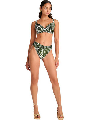 BLU4U Bikini Set Ψηλόμεσο Πράσινο 25366113D26/2536511326