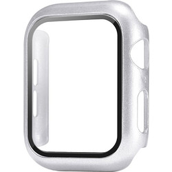 Sonique Πλαστική Θήκη Tempered Glass για Apple Watch 7 / 8 / 9 41mm Ασημί
