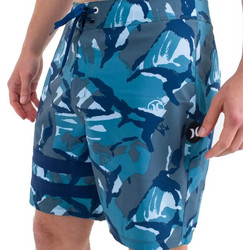 Hurley Ανδρικό Μαγιό Σορτς με Σχέδια Μπλε MBS0011500-455