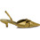 Corina Γόβες Slingback με Λεπτό Χαμηλό Τακούνι & Φιόγκο Χρυσές M5312