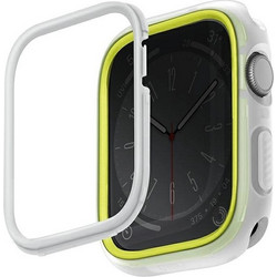 Uniq Moduo Πλαστική Θήκη για Apple Watch 4 / 5 / 6 / 7 / 8 / 9 / SE 44 / 45mm Λευκή Lime
