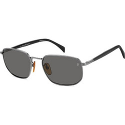 David Beckham DB1143S KJ1M9 Ανδρικά Γυαλιά Ηλίου Aviator Κοκάλινα Μαύρα με Μαύρο Φακό