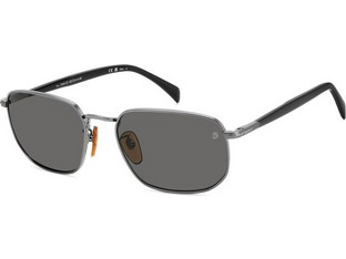 David Beckham DB1143S KJ1M9 Ανδρικά Γυαλιά Ηλίου Aviator Κοκάλινα Μαύρα με Μαύρο Φακό