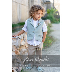 Stova Bambini Βαπτιστικό Κοστούμι με Παντελόνι Πουκάμισο & Γιλέκο 5τμχ SS25-B11