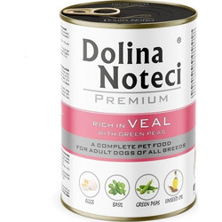 Dolina Noteci Premium Adult with Veal & Green Peas 400gr