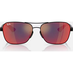 Ray-Ban RB8336M F1186P Ανδρικά Γυαλιά Ηλίου Aviator Μεταλλικά Μαύρα με Κόκκινο Καθρέπτη Φακό