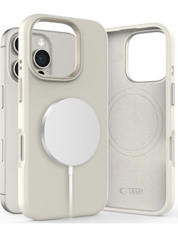 Tech-Protect Silicone Pure Case MagSafe Back Cover Cosmic Latte (iPhone 16 Pro Max)