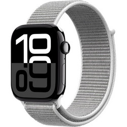 Crong Nylon Λουράκι Υφασμάτινο Silver Grey (Apple Watch 42 / 44 / 45mm)