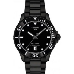 Tissot Seastar 1000 Ανδρικό Ρολόι με Μαύρο Μεταλλικό Μπρασελέ T120.410.33.051.00