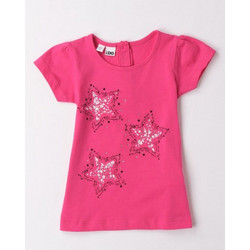 iDo Παιδικό T-Shirt Κοντομάνικο Φούξια 4B520-2445