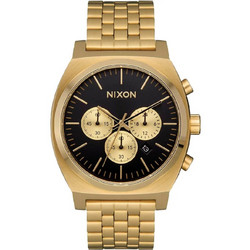 Nixon Ανδρικό Ρολόι Χρονογράφος με Χρυσό Μεταλλικό Μπρασελέ A972-5333-00