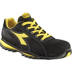 Diadora Glove Text Low Αθλητικά Παπούτσια Ασφαλείας S1P Μαύρα Κίτρινα 170236
