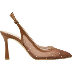 Fardoulis Γόβες Slingback με Λεπτό Ψηλό Τακούνι & Στρας Ταμπά 749-54