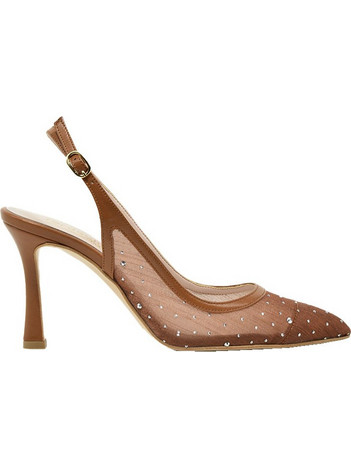 Fardoulis Γόβες Slingback με Λεπτό Ψηλό Τακούνι & Στρας Ταμπά 749-54